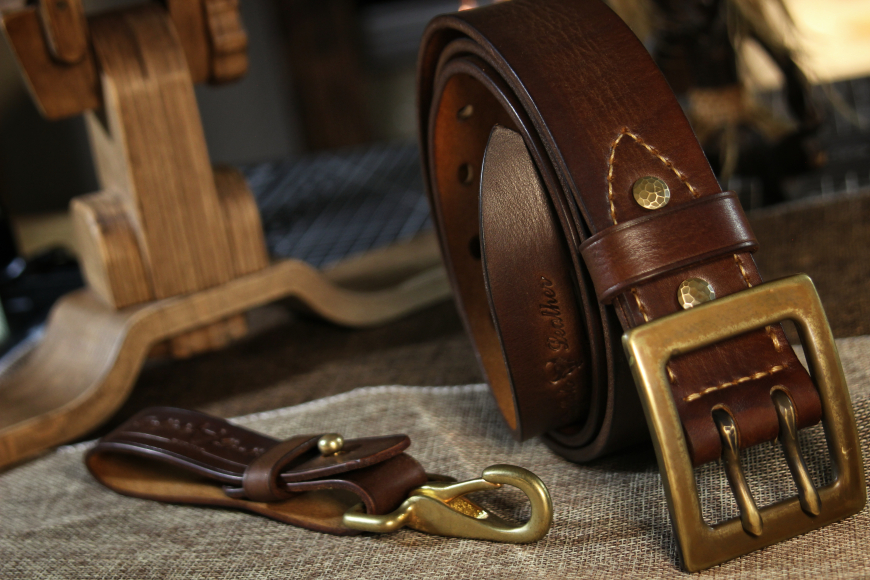 Мужской ремень Jackson (коньяк)