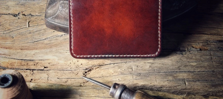 Персонализация для товара Мини портмоне Texas - Коньяк