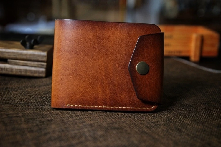 Кожаное портмоне Grace - Табак