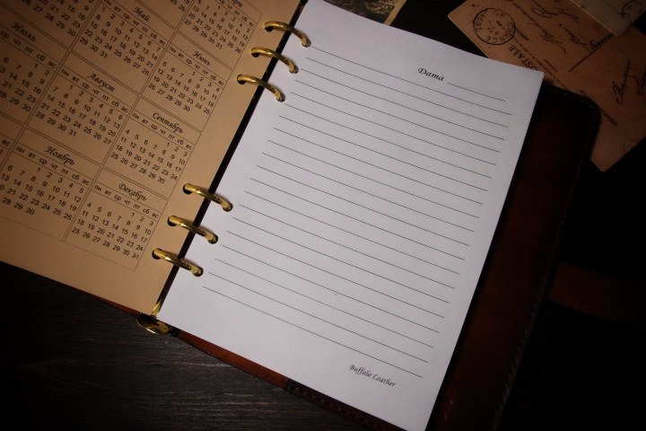 Ежедневник из натуральной кожи А5 Ежедневник из натуральной кожи А5