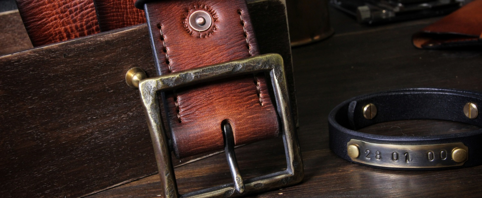 Персонализация для товара Мужской ремень из натуральной кожи для джинсов