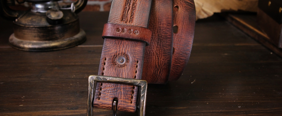 Персонализация для товара Мужской ремень из натуральной кожи для джинсов