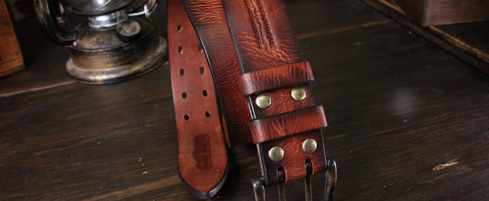 Персонализация для товара Мужской кожаный ремень Morgan 2