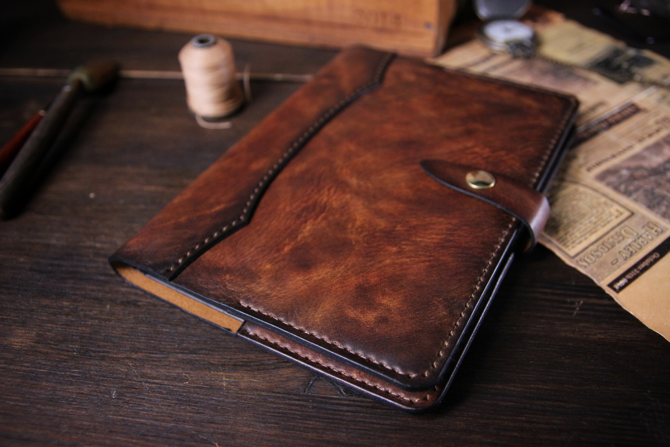 Подарочная упаковка Подарочный ежедневник из кожи