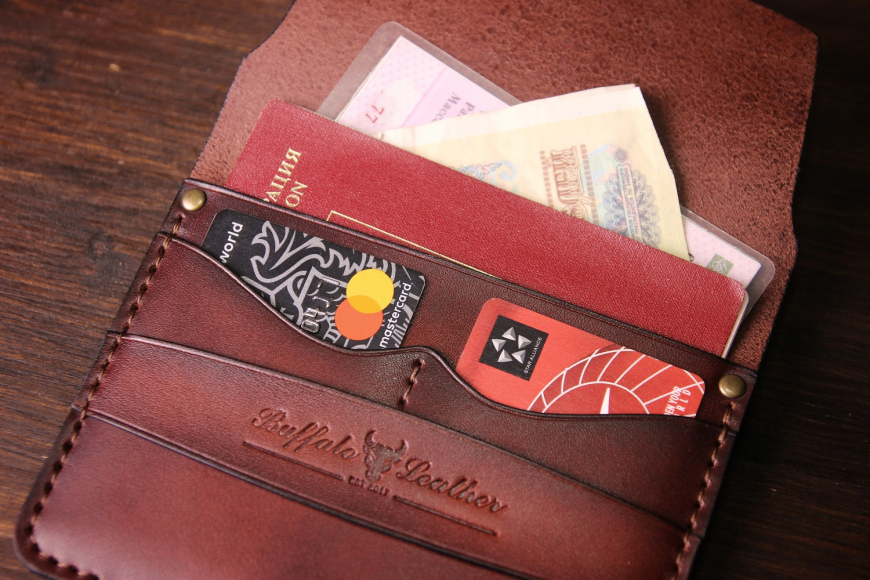 Кожаная обложка для документов Casper