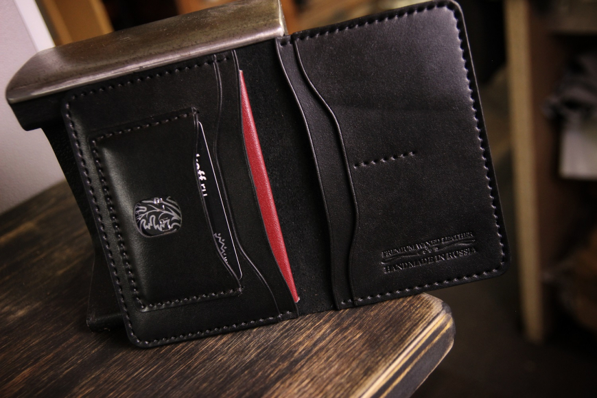 Обложка для документов и паспорта - черный