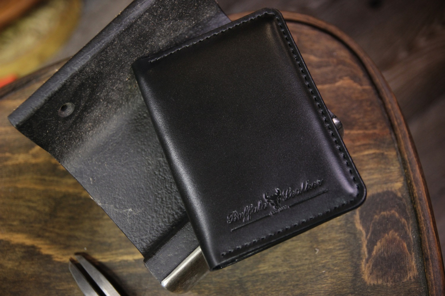 Обложка для документов и паспорта - черный