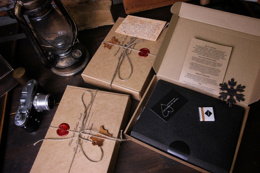 Кожаная обложка для паспорта 